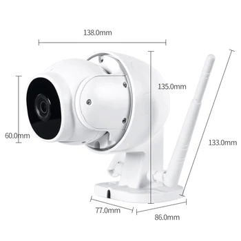 1080P Mini ātrgaitas Dome IP PTZ Kameras Auto Ķermeņa Izsekošanas 360° Mobile Remote View Āra Onvif Mākonis Uzglabāšanas CCTV Kameras Wifi