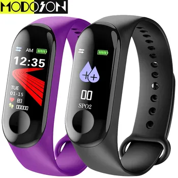 MODOSON M3 Smart Aproce Bluetooth smart joslā smartband Fitnesa Tracker samsung huawei xiaomi mi iphone 3 6 7 8 X XS MAX XR