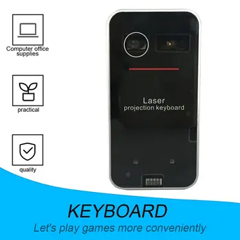 Bluetooth, Lāzera Bezvadu tastatūras Virtuālās Projekcijas tastatūra Portatīvo Iphone, Android Smart Tālrunis Ipad Tablete PC Grāmatiņa