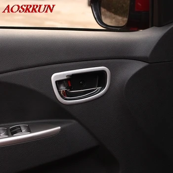 4GAB auto iekšējo durvju roktura Vāciņš ABS Chrome apdare auto-stying Auto Piederumi LHD piemērots lifan x50 gaismas ierīču