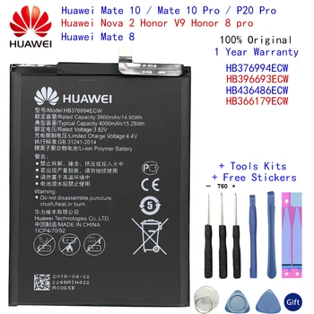 Huawei Oriģinālo Akumulatoru HB396693ECW HB436486ECW HB366179ECW HB376994ECW Par Huawei P20 Pro Nova 2 godu V9 8 Pro Mate 8 10 Pro