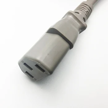 Ultra garš, 2,5 m Eiropas SAVIENĪBĀ AC strāvas kabelis vadu svina IEC C13 Sieviešu Datori,Skeneri,printeri U.c. 1.0mm2
