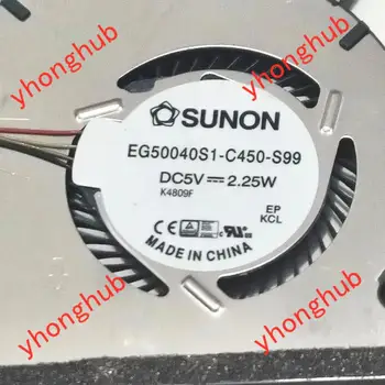Sunon Jogas 2 13 EG50040S1-C450-S99 UDQFLSR01DCM DC 5V 2.25 W 4-vadu Portatīvo datoru Dzesēšanas Ventilators