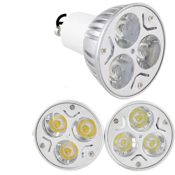 10X Jaunas Aptumšojami LED GU10 9W LED EPISTAR spuldzes gaismas 110v, 220v Silts Balts/Dzidri Balts/Balts/ Spotlight Lampas Spuldzes