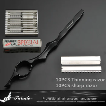 Profesionālās Haircutting Asas/plānas Asmens Frizētava Skuvekli Plānas Knife Šķērveida Frizieris Skuvekli Salonu Instrumenti, Iekārtas Komplekts