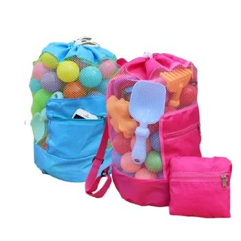 Bērnu mugursoma rotaļlietas organizators tips pludmales soma bērni var kārtīgi kolekcijas korpusa soma uzglabāšanas soma caurspīdīga soma