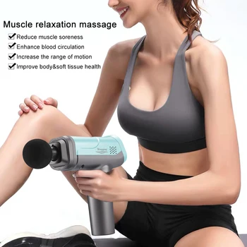 Masāža ieroci dziļo audu massager muskuļu relaksācija massager vibrācijas muskuļu masage ieroci pistola masajeador muskuļu