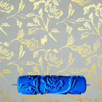 7inch 3D gumijas sienu dekoratīvais krāsojums rullīšu, rožu rullīšu,rakstu rullīšu sienu apdare, instrumenti bez roktura tvēriena,110.C