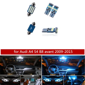 20pcs baltā Automašīnas salona lukturi canbus LED Light Komplekts Ar Rīku Audi A4 S4 B8 avant 2009-BEZ KĻŪDĀM balta, ledus zila