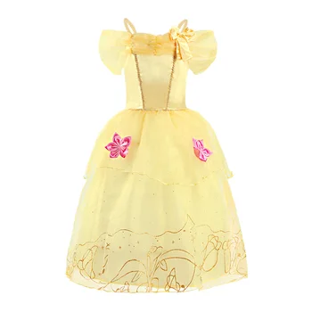 Bērniem Princese Kleita Puses Meiteni Vasaras Modes Tērpu 9 Stili Bērniem Rapunzel Belle Sleeping Beauty Jaunā Gada Karnevāls Drēbes