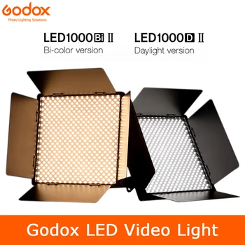 Godox LED1000BI II Bi-color LED1000D II Versija LED Video Gaisma DMX Ostas CRI 96 TLCI 98 ar Tālvadības pulti, LED Nepārtrauktu Gaismu