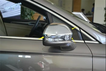 Lapetus Ford Mondeo / Fusion 2013 2016 ABS Spilgti Stila Chrome Sānu Atpakaļskata Spogulis Aizsardzības vāks Vāciņš Melns