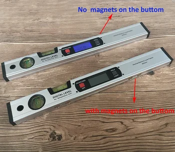 Digitālā Transportieris, Leņķa Meklētājs Inclinometer elektronisko 360 grādu Līmenī ar/bez Magnētiem Līmenī leņķa slīpums testa Valdnieks 400mm