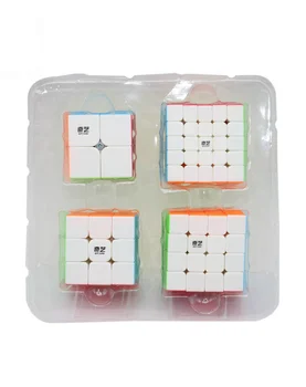 Qiyi Black Megaminx Šķībs Mastermorphix Piramīdas Kļavu Magic Cube 2x2 3x3 4x4 5x5 Stickerless Ātrums Puzzle Rotaļlietas Pieaugušajiem Cubo