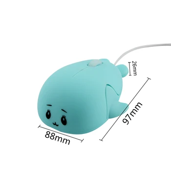 Mini Gudrs Dzīvnieks Modelis Pele 1200 DPI Optiskā USB Vadu Datora Pelēm, Delfīns Forma, Spēļu Bērniem Dāvanu