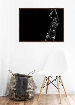 Michael Jordan Plakātu Nba Leģenda Zvaigžņu Augstas Kvalitātes Mājas Dekors Art Print Attēlus, Dzīvojamā Istaba Zēnu Istabā, Uzlīmes
