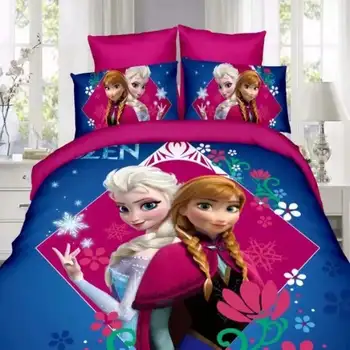 DISNEY Cartoon gultas komplekti Bērnu guļamistaba vienu dvīņu izmēra gultas palagi pārvalki 3/4gab nē pildvielas Dropshipping