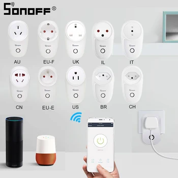 SONOFF S26 Mini Ligzda Smart Wifi Plug ES-E/ES-F/LV/AU/US/BR/IT/IL/CH/CN Brazīlijas, Izraēlas Bezvadu Tālvadības Google Home Alexa