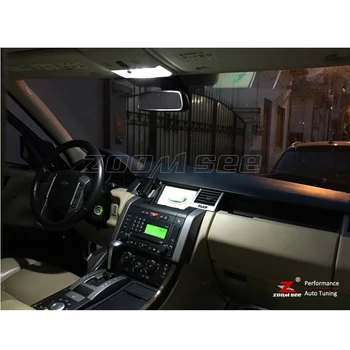 28pcs Kļūdu bezmaksas Licences numura zīmes apgaismojuma lukturi + interjera spuldzes LED Lasīšanas gaismas pilns komplekts Land Rover par Range Rover Sport (2005-2013)