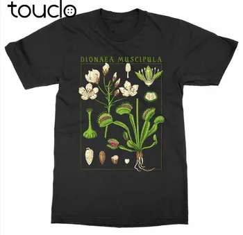 T-Krekls Vasaras Stils Smieklīgi Venus Fly Trap T-Krekls Botāniskā Dārza Augu Drukāt Botānika Ziedu, Augļu, Ziedu Tee