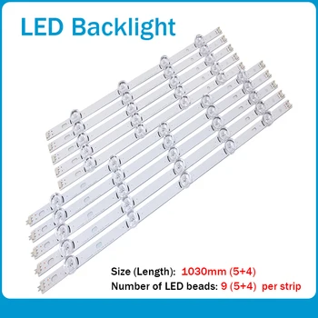 1027mm LED Backlight Lampas sloksnes 9 led Par LG INNOTEK DRT 3.0 50