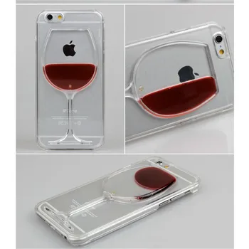 3D plūstošās smiltis vīna glāzi Telefonu gadījumā forXiaomi Redmi K20 / K20 pro Fashion Vāks Mi 9T Mi9t FUNNDA
