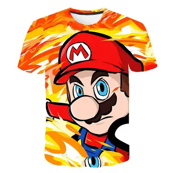 Jaunākās Harajuku Klasiskās Spēles Super Mario Bērnu t krekls Vīriešiem/Sievietēm, Super Smash Bros, 3D druka, T-krekls Hip Hop t Streetwear Topi