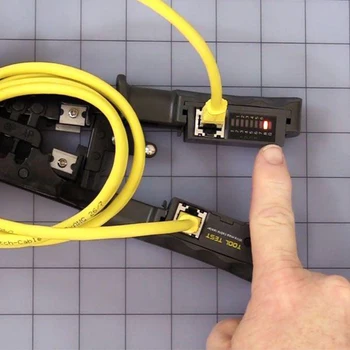 4-in-1 Cable Gofrētu Plier Multi-funkciju Tīkla Kabeļu Skava ar Testeri Noliktavā