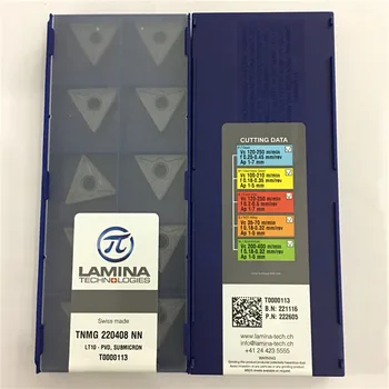 TNMG220408-NN LT10 Oriģināls LAMINA karbīda ielikt ar labāko kvalitāti 10pcs/daudz bezmaksas piegāde