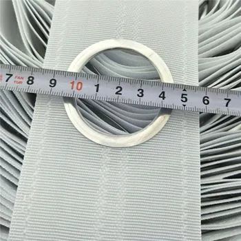 36Meter/ROLL vairumtirdzniecības balta poliestera aizkaru cilpa gredzenu lentes aizkaru lente ar cilpām