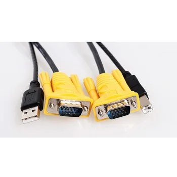 MT-VIKI Maituo Sākotnējā KVM Slēdzis, Kabelis, VGA + USB B VGA + USB Vīrietis, lai Vīrietis 1,5 m 3m un 5m, 5ft 10ft 15ft
