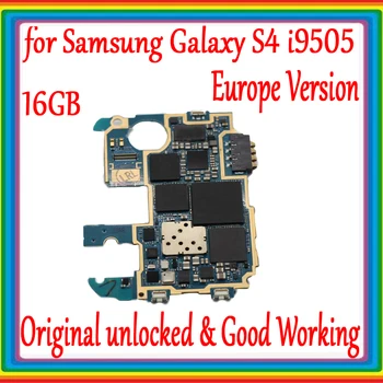 Oriģināls atbloķēt Samsung i9505 Galaxy S4 Mātesplati ar Pilnu Mikroshēmas,ES Versijā Samsung S4 i9505 (Mainboard), Loģika valde