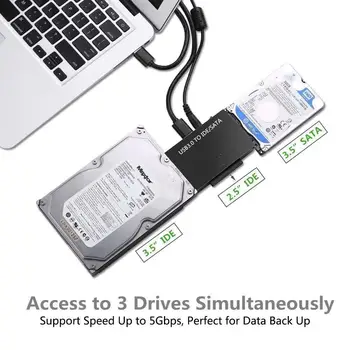 USB 3.0 IDE PATA SATA Adapteri USB3.0 Datu Pārsūtīšanas Konvertors PC Klēpjdatoru 2.5