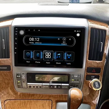 8Core Ram4g Rom64g stereo radio Android9.1 auto multimedia player Toyota alphard 2002-2007 ar DSP Carplay 4G navigācijas