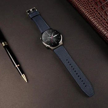 22mm Īstas ādas Siksna Smartwatch Rezerves Daļas Rokas Joslā Watchband Par Huawei Skatīties GT2 Pro Smart Aproce Piederumi