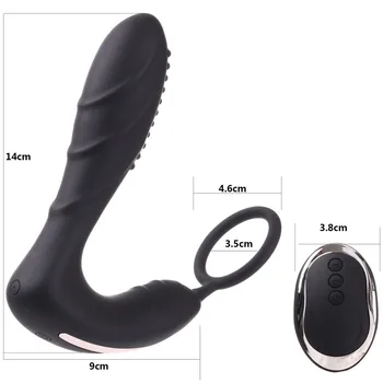 HIMALL Bezvadu Tālvadības Vīriešu Prostatas Massager Silikona Anālais Vibrators 10 Ātrumu Butt Plug Seksa Rotaļlietas Vīriešiem Masturbator xxx