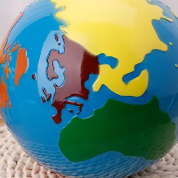 Montessori Ģeogrāfija Materiālu Pasaulē Pasaules Daļām Bērniem Agrīnās Mācīšanās Rotaļu L4MC