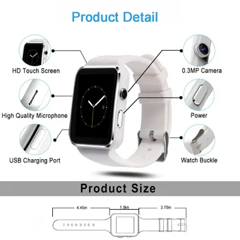 Smart Watch Pulksteņa Sim Push Ziņojumu, Bluetooth Android, IOS reloj Vīriešiem, Sievietēm, Sporta Smartwatch iPhone Xiaomi Huawei, Samsung