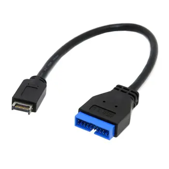 USB 3.1 Priekšējā Paneļa Galvenes USB 3.0 20Pin Galvenes pagarinātāja par ASUS Mātesplati 20cm