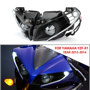 Motociklu Aksesuāri, Priekšējo Lukturu Par Yamaha YZF R1 Lukturu Lampas Galvas Gaismas Mājokļu Yamaha YZF-R1 2012 2013 R1