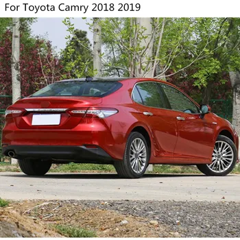Par Jaunu Toyota Camry XV70 2017 2018 2019 2020 Auto Sānu Durvju Apdares Lentes Molding ABS Chrome Plūsma Lampiņa Panelī Bufera Kapuces 4gab