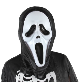 Šausmu Maska Halloween Galvaskausa Kliedziens Zombiju Gars, Dēmons PVC Party Kostīms Cosplay Ziemassvētku Maskarāde Pieaugušo Pilnu Sejas