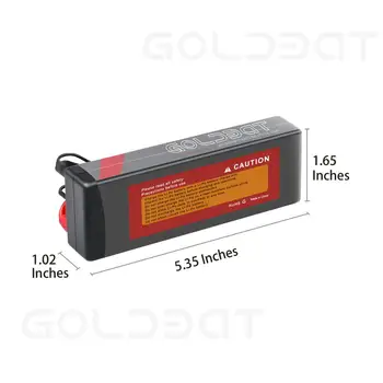 GOLDBAT 7.4 V lipo 5000mAh Bateriju RC Auto 80C Akumulatora lipo 7.4 V Uzlādējams Akumulators par RC Auto, Laivu, Automašīnu Rēkt ar Dekāni T Plug