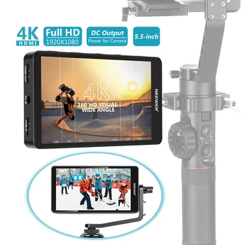 Neewer FW568 5.5 Collu Kamera Jomā Monitors, Full HD 1920x1080 izšķirtspējas IPS Ekrāns Atbalsta 4K HDMI DC Ieejas Jauda Histogrammas ar Akumulatoru