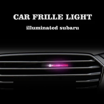 1GB Modeli LED Dekoratīvais Apgaismojums Auto LED Priekšējā Pārsega Restes Emblēma Žetons Par Mitsubishi ASX Lancer 9 10 Outlander Pajero EVO L200
