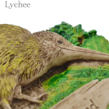 Līčija Dzīves Radošo 3D Jaunzēlande, Ledusskapis Magnēti Putnu Sveķu Ledusskapis Magnētiskās Uzlīmes Tūrisma Suvenīri, Mājas Apdare