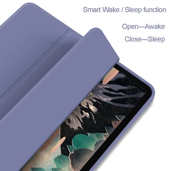 IPad Pro 11 2020. gadam 3nd Paaudzes Gadījumā Slim PU Mīksto TPU Smart Cover iPad Pro 11 2018 Gadījumā Mosties Miega Ar Zīmuļa Turētāju