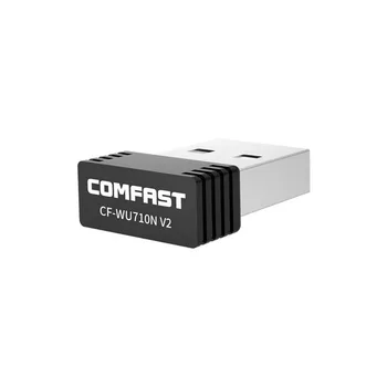 COMFAST Mini Tīkla Karte 2.4 G USB2.0 WiFi Adapteri 150Mbps Ārējās Bezvadu LAN Ethernet Wi-Fi Atbalstu Windows KF-WU710N