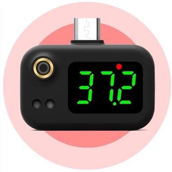 Termometrs Iphone 12 LED Ekrāns, Ciparu Temperatūru TC Tālrunis Augstas Precizitātes Viedo Sensoru Ātri pasākums ķermeņa temperatu