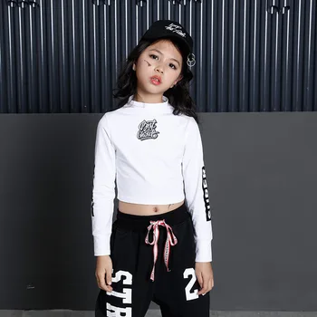 Jaunā Pavasara Meiteņu Sporta Tērps Kokvilnas Streetwear Apģērbu Komplekti Bērniem Pusaudžu Hip Hop Deju Apģērba Divi Gabali Uzstādīt Tracksuit Bērniem